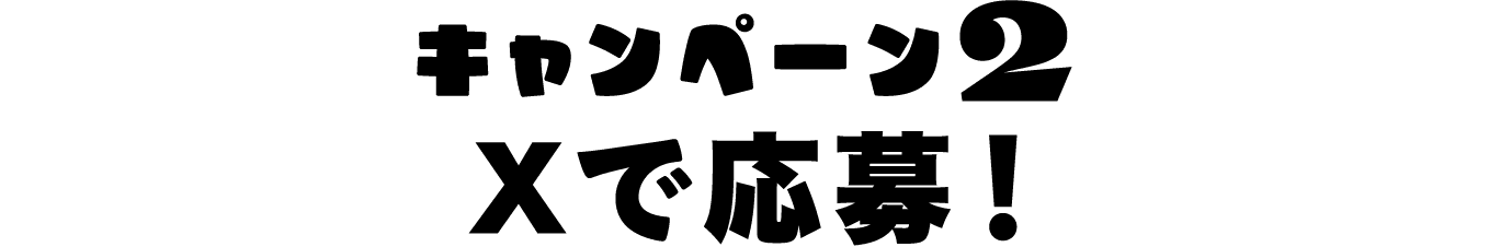 キャンペーン2Xで応募！