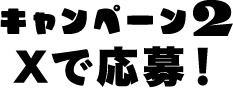 キャンペーン2Xで応募！