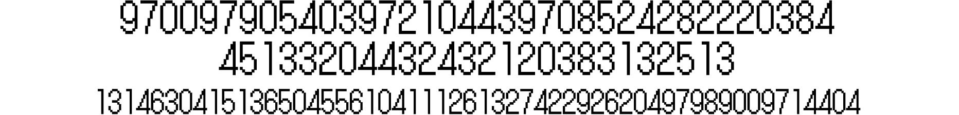 97009790540397210443970852428222038445133204432432120383132513 131463041513650455610411126132742292620497989009714404