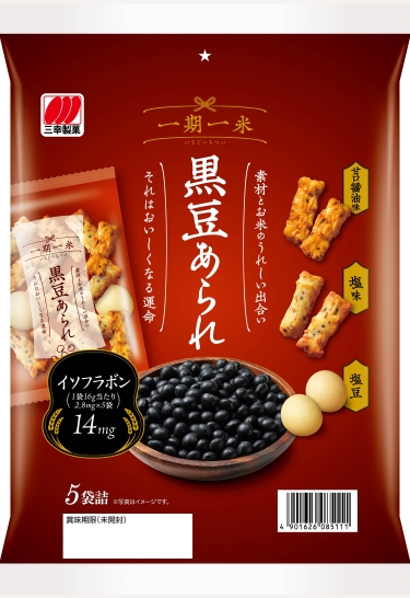 80g　一期一米　黒豆あられ